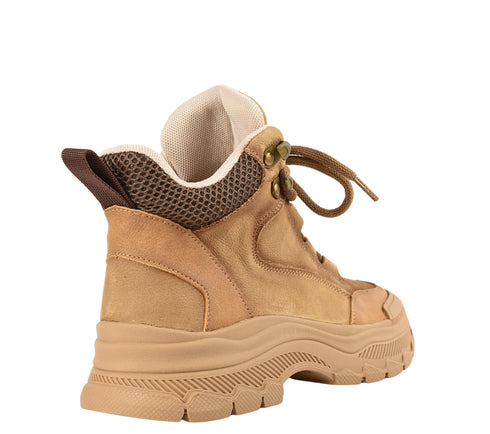 Ghete casual, dama, FORMAZIONE 8110, maro, piele naturala